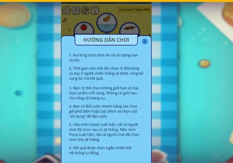 Cách đặt cược và tính kết quả Salad Đại Chiến